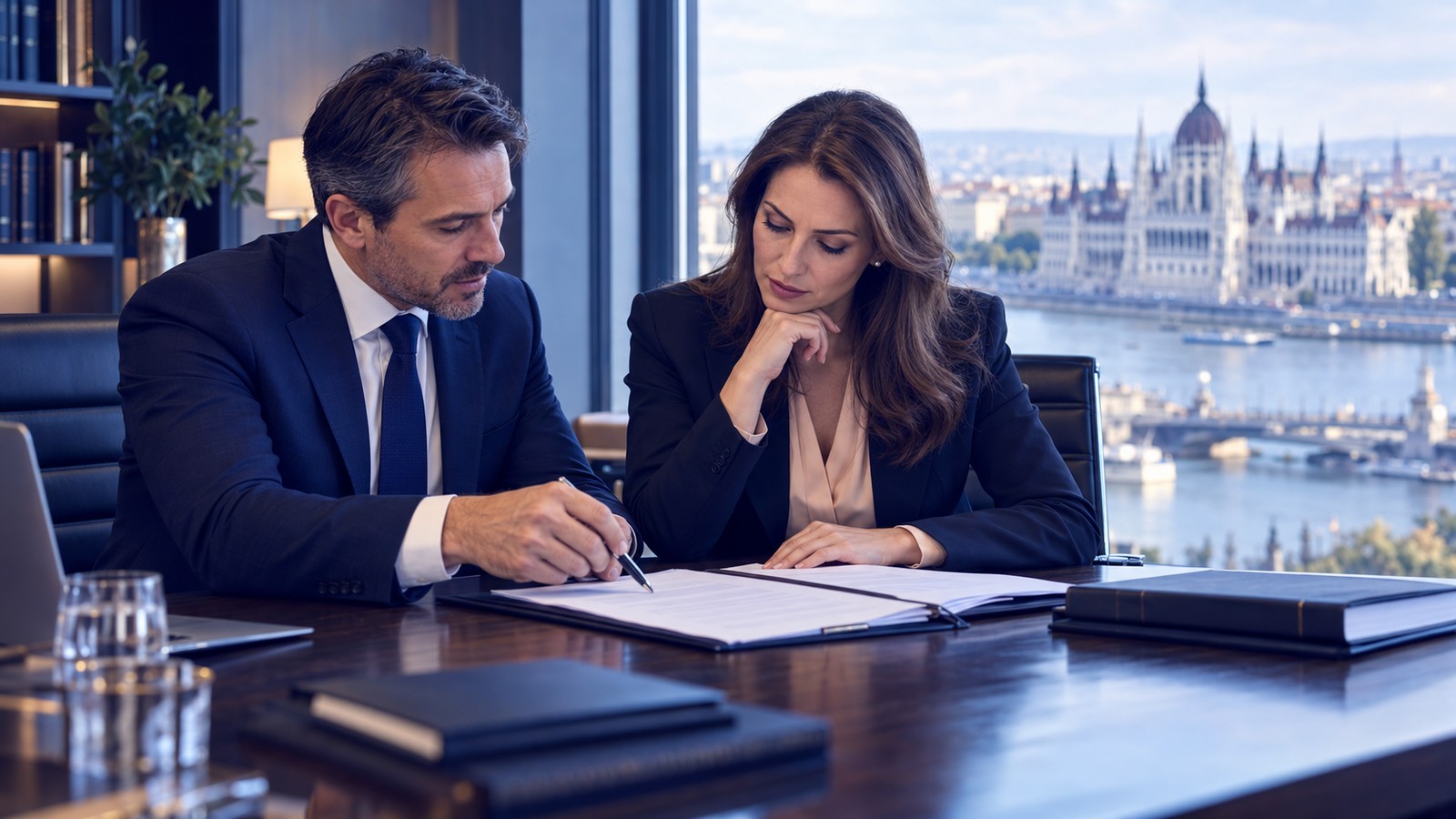A Slovak and a Hungarian attorney cooperate on a cross-border matter over legal documents
